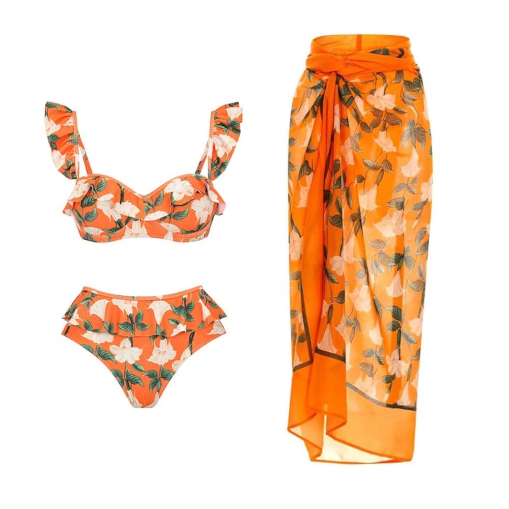 Three Pieces Swimsuits Size Medium NWT